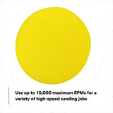 3M Hookit Abrasive Disc Pad, Medium Density Foam, Yellow, 6 in, 5/16-24 EXT (05776) (7100041779)  - (10Pack) - 8