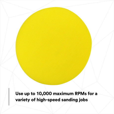 3M Hookit Abrasive Disc Pad, Medium Density Foam, Yellow, 6 in, 5/16-24 EXT (05776) (7100041779)  - (10Pack) - 8