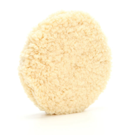 3M Wool Compounding Pad, Double Sided, Waffle, Wool, White, 9 in (33280) (7100042950)  - (6Pack) - 2