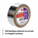 3M 1520CW Aluminum Foil Tape, Silver, 48 mm x 45.7 m, 3.2 mil (7100043715)  - (24Pack) - 6