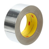 3M 1521CW Aluminum Foil Tape, Silver, 48 mm x 45.7 m, 2.8 mil (7100043781) (576 Pack)