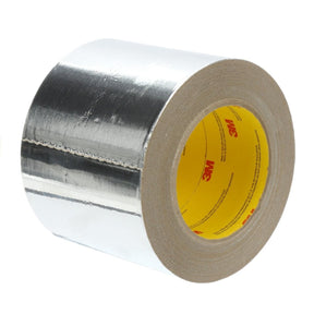 3M 1520CW Venture Tape Aluminum Foil Tape, Silver, 3.89 in x 50 yd, 3.2 mil (7100043875)  - (12Pack)