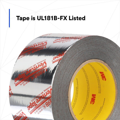 3M 1599B Venture Tape UL181B-FX Polypropylene Duct Tape, Silver, 72 mm x 109.7 m, 3 mil (7100043909)  - (16Pack) - 8