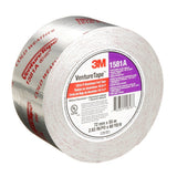 3M UL181A-P 1581A Venture Tape Aluminum Foil Tape, Silver, 72 mm x 55 m, 2 mil (7100043929)  - (16Pack) - 7