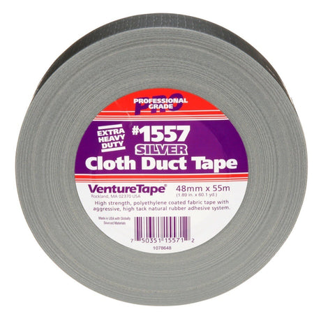 3M 1557 Venture Tape Extreme Cloth Duct Tape, Silver, 48 mm x 55 m (1.88 in x 60.1 yd) (7100043944)  - (24Pack)