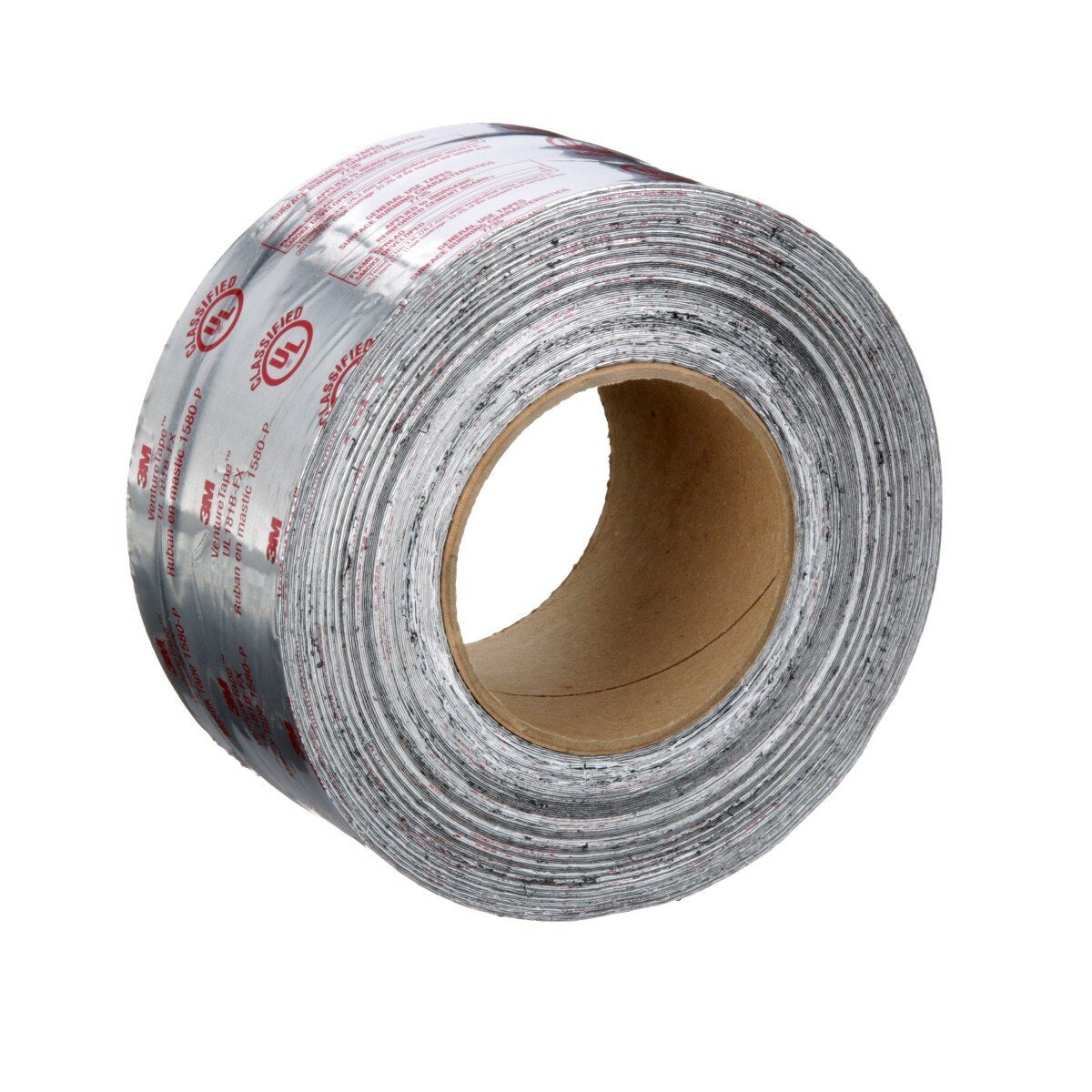 3M Venture Tape UL181B-FX Mastik Foil Tape, Silver, 3 in x 100 ft (1580-P) (7100043954)  - (16Pack) - 8