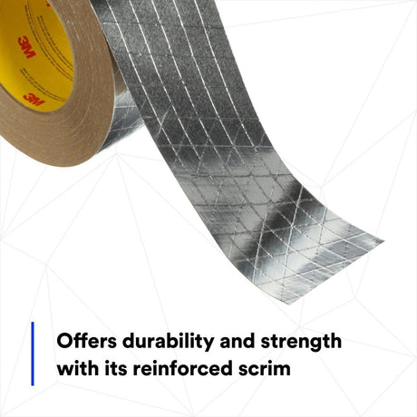 3M 1525CW Venture Tape FSK Facing Tape, Silver, 123.75 mm x 45.7 m (7100043968)  - (8Pack) - 2