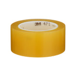 3M Vinyl Tape Transparent 2 in x 36 yd 5.2 mil Roll (471) (7100044331)  - (24Pack) - 2