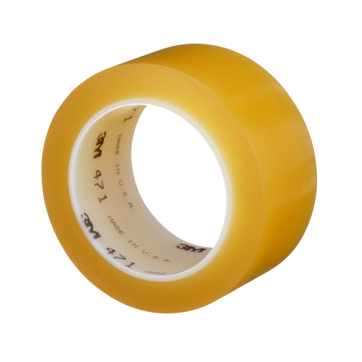 3M Vinyl Tape Transparent 2 in x 36 yd 5.2 mil Roll (471) (7100044331)  - (24Pack) - 3