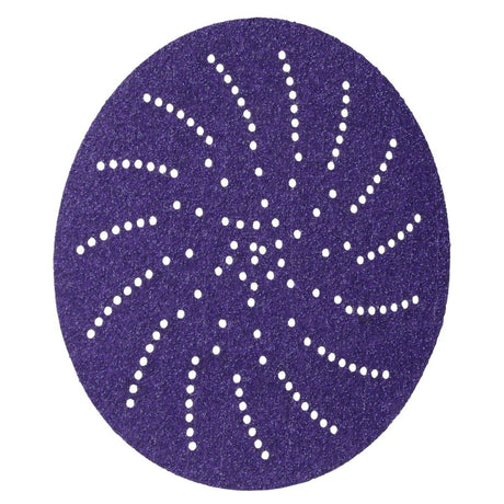 3M 732U Xtract Hookit Paper Disc, 80+ Grit, C Weight, Purple, 5 in, Die 500LG (7100044448) (250 Pack) - 2
