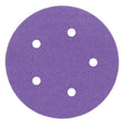 3M 732U Cubitron II Hookit Paper Disc, 120+ Grit, C-weight, Purple, 5 in x NH, 5HL, Die 500FH (7100044451) (250 Pack)