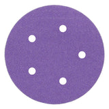 3M 732U Cubitron II Hookit Paper Disc, 120+ Grit, C-weight, Purple, 5 in x NH, 5HL, Die 500FH (7100044451) (250 Pack)
