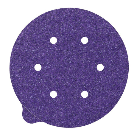 3M 732U Cubitron II Stikit Paper Disc, 80+ C-weight, 6 in x NH, 6HL, Linered w/Tab, Die 600HZ (7100044456) (2000 Pack)