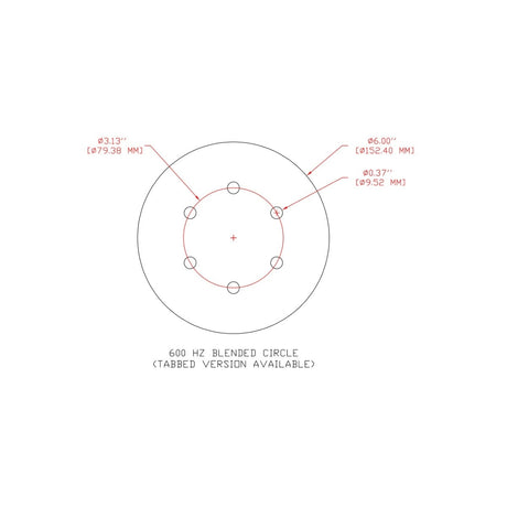 3M 732U Cubitron II Stikit Paper Disc, 80+ C-weight, 6 in x NH, 6HL, Linered w/Tab, Die 600HZ (7100044456) (2000 Pack) - 4