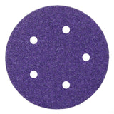 3M 732U Cubitron II Hookit Paper Disc, 80+ C-weight, Purple, 5 in, 5HL, Die 500FH (7100044586) (2000 Pack)