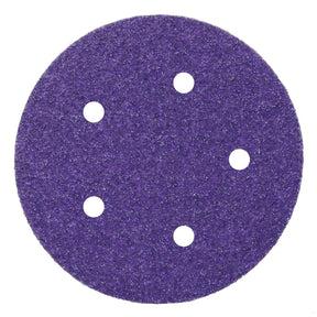 3M 732U Cubitron II Hookit Paper Disc, 80+ C-weight, Purple, 5 in, 5HL, Die 500FH (7100044586) (2000 Pack)