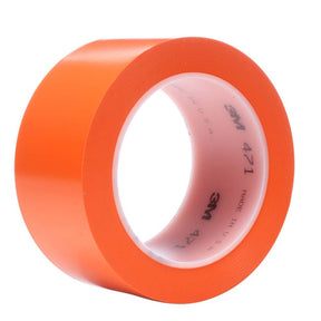 3M 471 Vinyl Tape Orange for Floor Marking and Color Coding, 1 in x 36 yd (7100044623) (36 Pack)