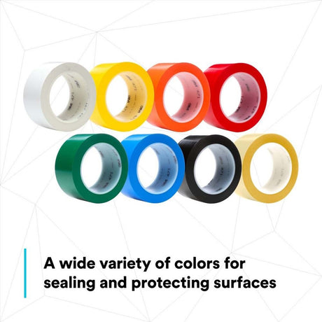 3M 471 Vinyl Tape Orange for Floor Marking and Color Coding, 1 in x 36 yd (7100044623)  - (36Pack) - 3