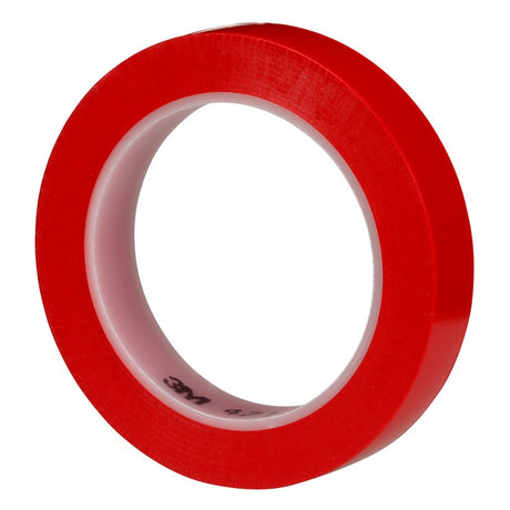 3M 471 Vinyl Tape, Red, 0.75 in x 36 yd, 5.2 mil (7100044624)  - (48Pack) - 6