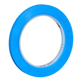 3M 471 Vinyl Tape, Blue, 1/4 in x 36 yd, 5.2 mil (7100044626)  - (144Pack)