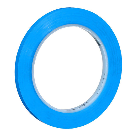 3M 471 Vinyl Tape, Blue, 1/4 in x 36 yd, 5.2 mil (7100044626)  - (144Pack)