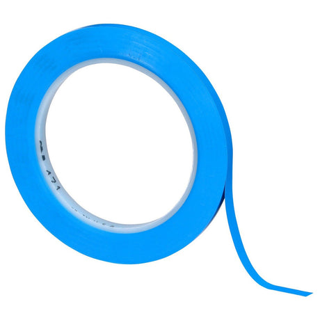3M 471 Vinyl Tape, Blue, 1/4 in x 36 yd, 5.2 mil (7100044626)  - (144Pack) - 5