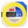 3M 471 Vinyl Tape, Yellow, 3/4 in x 36 yd, 5.2 mil Roll (7100044627)  - (48Pack)