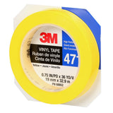 3M 471 Vinyl Tape, Yellow, 3/4 in x 36 yd, 5.2 mil Roll (7100044627)  - (48Pack) - 4