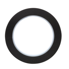 3M 471 Vinyl Tape, Black, 1/4 in x 36 yd, 5.2 mil Roll for Floor Marking (7100044628)  - (144Pack)