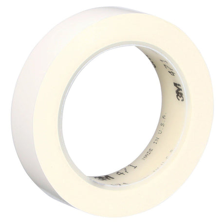 3M 471 Vinyl Tape, White, 5.2 mil, 1 in x 36 yd Roll (471 IW) (7100044644)  - (36Pack) - 6