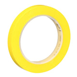 3M 471 Vinyl Tape, Yellow, 1/2 in x 36 yd, 5.2 mil (7100044646)  - (72Pack) - 5
