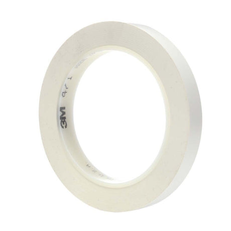 3M 471 07186 Vinyl Tape White, 1/2" x 36 yd. (7100044647)  - (72Pack) - 2