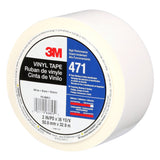 3M 471 Vinyl Tape, White, 2 in x 36 yd, 5.2 mil (7100044650)  - (24Pack) - 5
