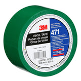 3M 471 Vinyl Tape, Green, 2 in x 36 yd, 5.2 mil Floor Marking Tape (7100044652)  - (24Pack) - 7