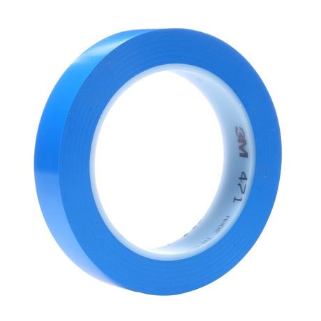 3M 471 Vinyl Tape, Blue, 3/4 in x 36 yd, 5.2 mil (7100044653)  - (48Pack)