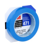 3M 471 Vinyl Tape, Blue, 1 in x 36 yd, 5.2 mil (68847) (7100044654)  - (36Pack) - 3