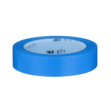 3M 471 Vinyl Tape, Blue, 1 in x 36 yd, 5.2 mil (68847) (7100044654)  - (36Pack) - 6