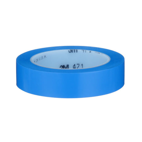 3M 471 Vinyl Tape, Blue, 1 in x 36 yd, 5.2 mil (68847) (7100044654)  - (36Pack) - 6