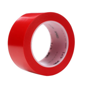 3M 471 Vinyl Tape, Red, 2 in x 36 yd, 5.2 mil (7100044655)  - (24Pack)