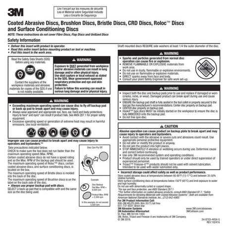 3M 732U Cubitron II Hookit Paper Disc 120+ C-Weight, 6 in x NH, D/F 6HL, Die 600HZ (7100044691) (50 Pack) - 10