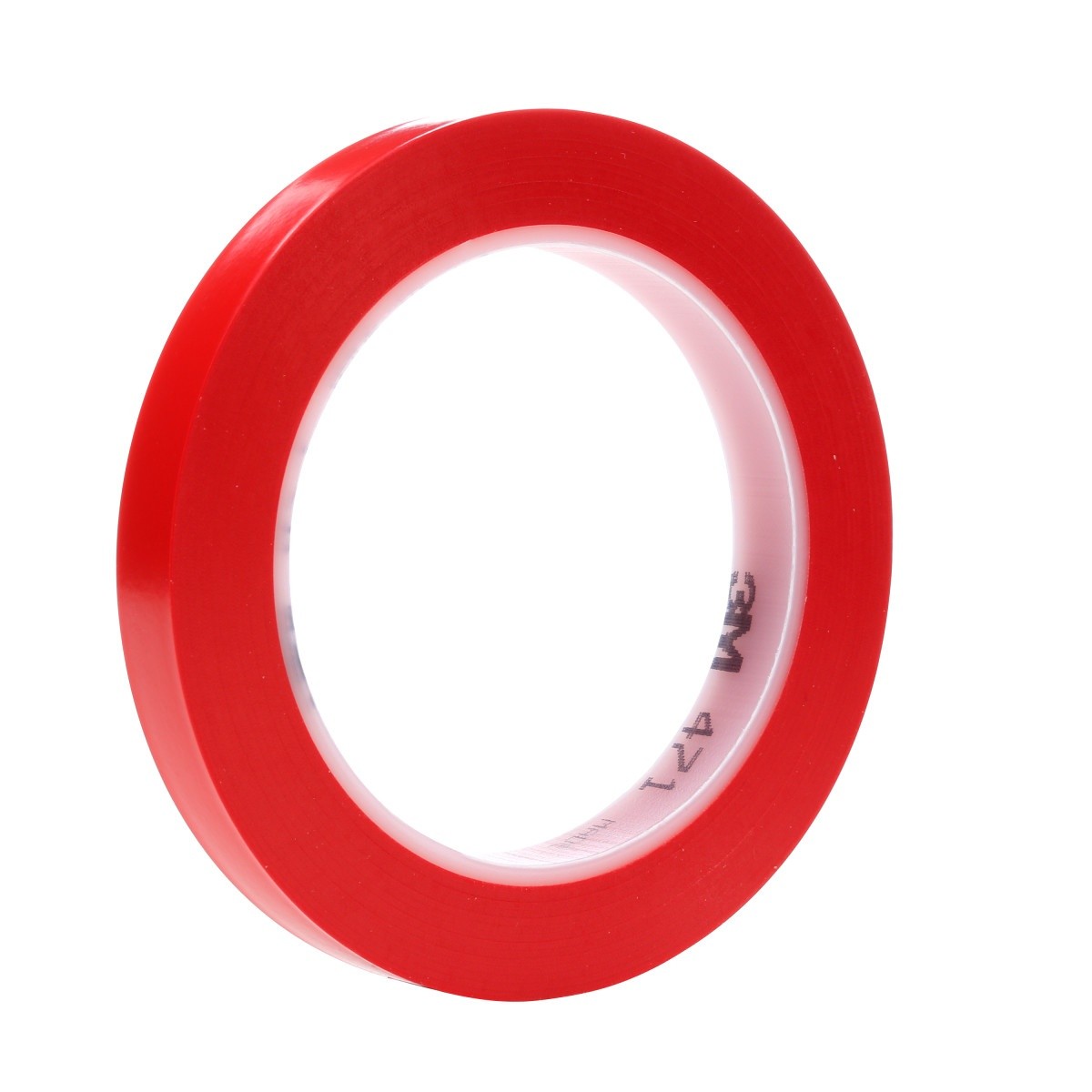 3M 471 Vinyl Tape, Red, 1/2 in x 36 yd, 5.2 mil (7100044933)  - (72Pack)