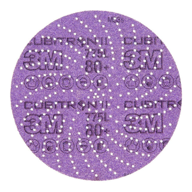 3M 775L Xtract Hookit Film Disc, 80+, Purple, 5 in (7100045072) (250 Pack)