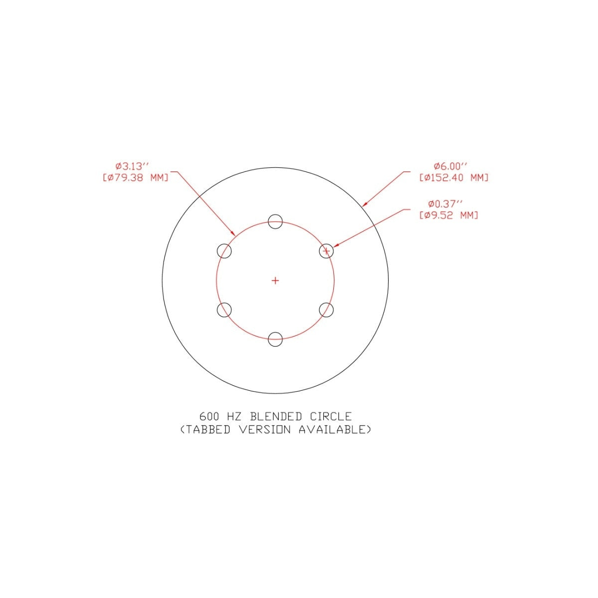 3M 732U Cubitron II Stikit Paper Disc, 120+ C-weight, 6 in x NH, 6HL, Linered w/Tab, Die 600HZ (7100045075) (2000 Pack) - 2