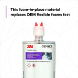 3M 08463 Flexible Foam Two-Part Urethane Sound Deadening Moisture Resistant 200 mL Cartridge (7100045768)  - (6Pack) - 4