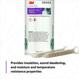 3M 08463 Flexible Foam Two-Part Urethane Sound Deadening Moisture Resistant 200 mL Cartridge (7100045768)  - (6Pack) - 5