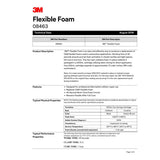 3M 08463 Flexible Foam Two-Part Urethane Sound Deadening Moisture Resistant 200 mL Cartridge (7100045768)  - (6Pack) - 7