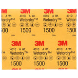 3M 401Q 02032 Wetordry Abrasive Sheet, SiC 1500 Grit, Black, Wet/Dry, 9 in x 11 in (7100045849) (250 Pack) - 6