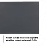 3M 401Q 02032 Wetordry Abrasive Sheet, SiC 1500 Grit, Black, Wet/Dry, 9 in x 11 in (7100045849) (250 Pack) - 9