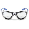 3M VC220AF Virtua Safety Glasses with Readers 2.0 Diopter Anti Fog Anti Scratch Clear Lens Light Blue Temples Removable Foam Gasket Cord Control System (7100046672)  - (20Pack)