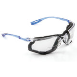 3M VC220AF Virtua Safety Glasses with Readers 2.0 Diopter Anti Fog Anti Scratch Clear Lens Light Blue Temples Removable Foam Gasket Cord Control System (7100046672)  - (20Pack) - 2